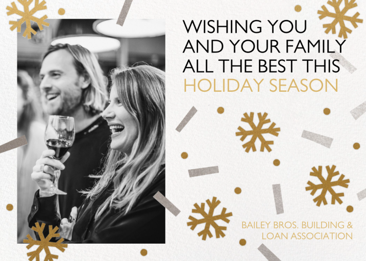 Winter Confetti - Holiday Card by Paperless Post