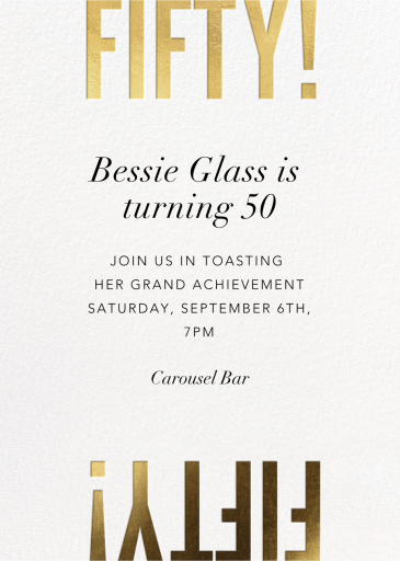 Flip the Script - 50th Birthday Invitation by Paperless Post