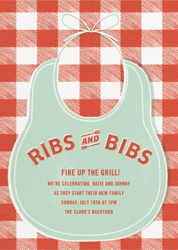 Ribs and Bibs by Paperless Post