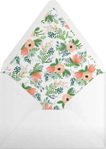 Floral Silhouette (Stationery) - Silver - Wedding Thank You Card - Rifle Paper Co. - Envelope