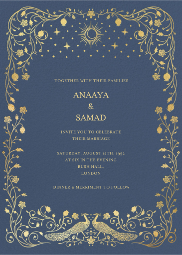 Aranya Border - Wedding Invitation by Chand Sitara