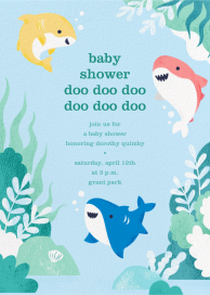 Shark Your Calendar - Baby Shower Invitation by Paperless Post