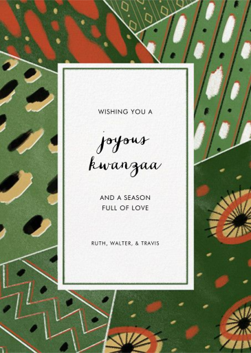 Dashiki Patchwork - Kwanzaa Invitation by Paperless Post