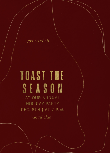 Drifting Lines - Party Invitation by Kelly Wearstler