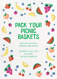 Fruit Fling - Picnic Invitation by Paperless Post