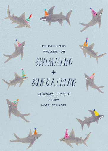 Just a Bite, I'm Stuffed - Summer Party Invitation by Mr. Boddington's Studio