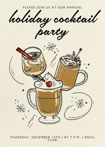 Cocktail Cheer - Holiday Party Invitation by Paperless Post