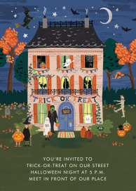 Trick or Treat House - Halloween Invitation by Rifle Paper Co.