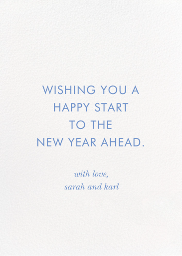 Strawberry Fields New Year - New Year's Card by Rifle Paper Co. - Back
