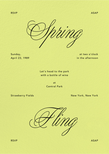 Kindly - Spring Party Invitation by Goods Gang