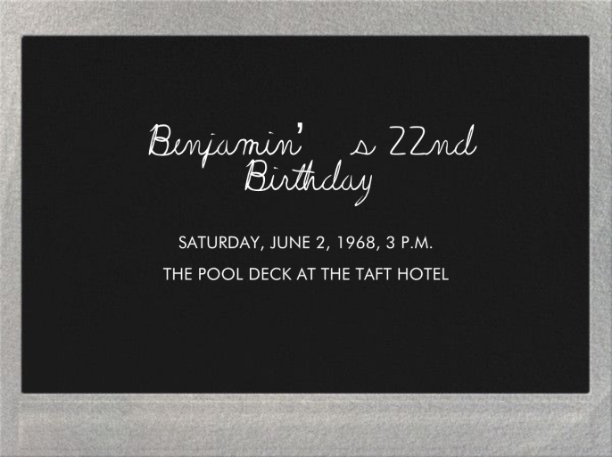 Snapshot Metallic (Double Sided) - Horizontal - Cocktail Party Invitation by Paperless Post - Back