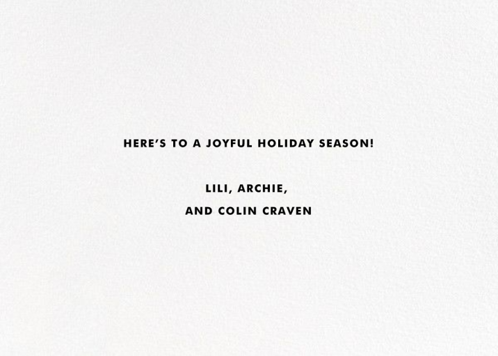 Rainbow Peace - Holiday Card by kate spade new york - Back