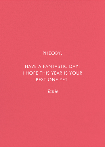 Sicily Birthday - Moving Announcement by Rifle Paper Co. - Back