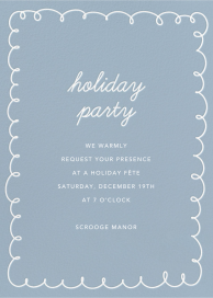 Festive Scribble Border - Holiday Party Invitation by Sugar Paper