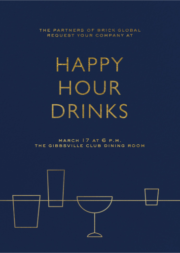 Lower the Bar - Happy Hour Invitation by Paperless Post