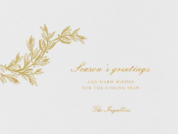 Winter Sprig - Holiday Card by Paperless Post