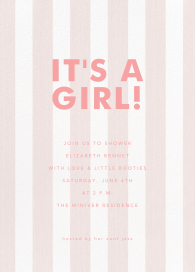 Little Stripes - Baby Shower Invitation by Sugar Paper