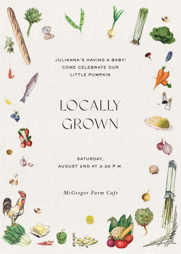 Small Portions - Baby Shower Invitation by Stephanie Fishwick