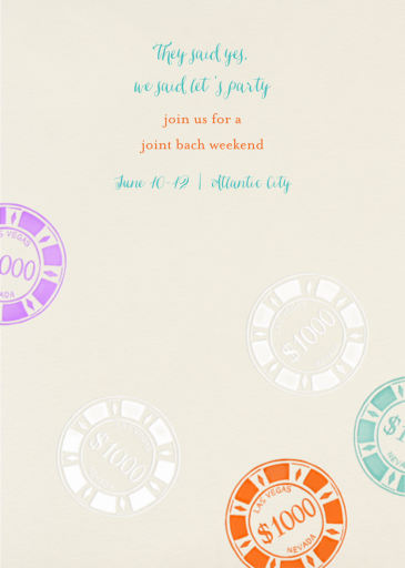 Vegas Bachelor Party - Bachelor/Bachelorette Party Invitation by Paperless Post