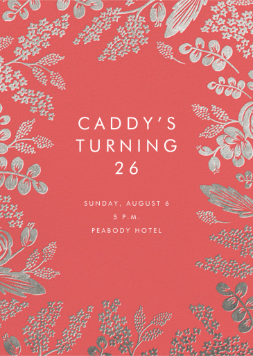 Heather and Lace - Birthday Invitation by Rifle Paper Co.