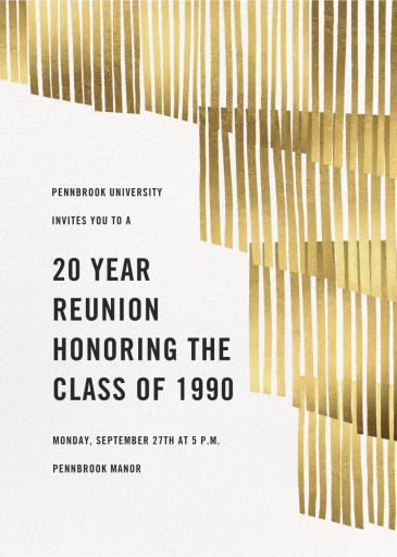 Swaying Fringe - Class Reunion Invitation by Paperless Post