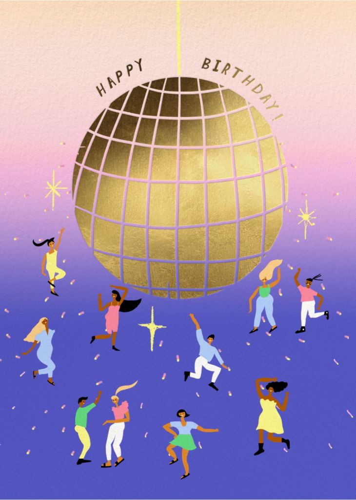 Disco Dance - Birthday Card | Send online instantly | Track opens