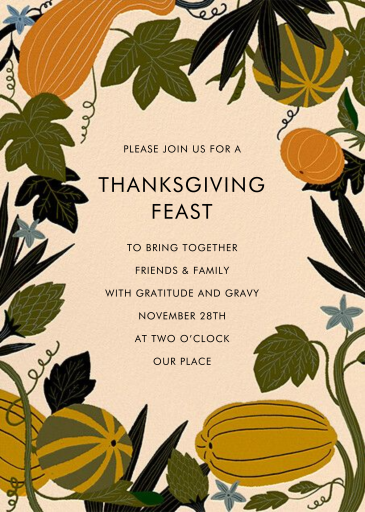 Autumn Garden - Party Invitation by Hello!Lucky