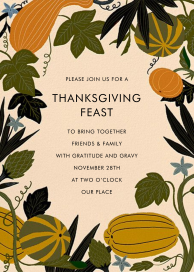 Autumn Garden - Thanksgiving Invitation by Hello!Lucky