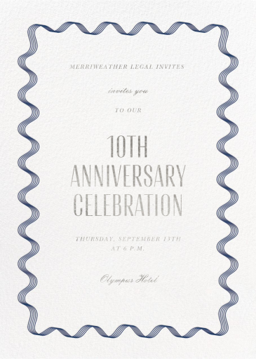 Sound Wave - Business Anniversary Invitation by Paperless Post