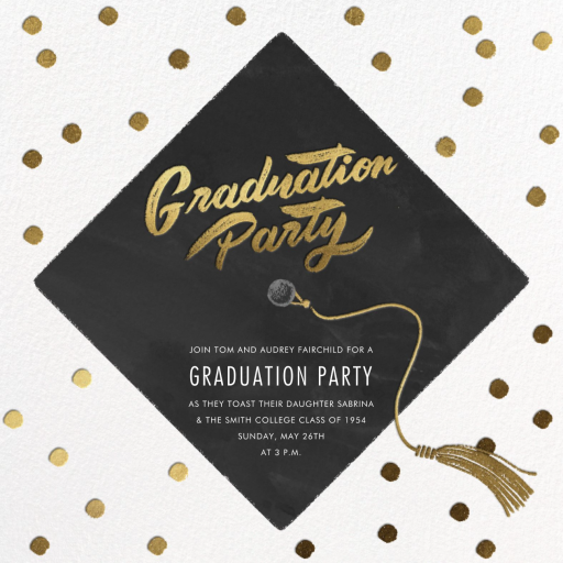 Golden Cap - Invitation by Paperless Post