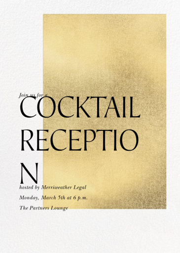 Modern Gold - VIP Event Invitation by Paperless Post