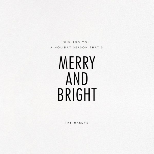 Lux (Greeting) - Christmas Card by Kelly Wearstler - Back