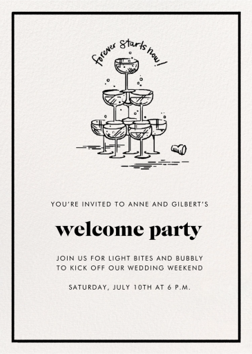 Coupe Tower - Wedding Weekend Invitation by kate spade new york