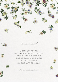 Passiflora Caerulea - Baby Shower Invitation by Oscar de la Renta