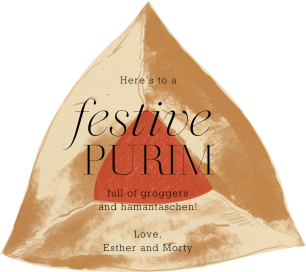 Hamantashen - Purim Card by Paperless Post