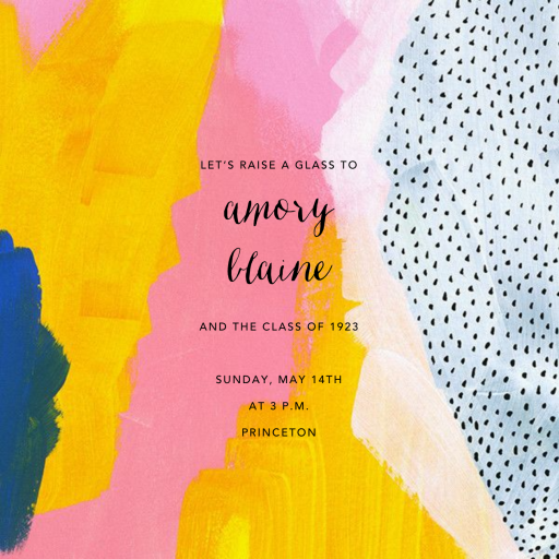 Sundry Strokes - Graduation Party Invitation by Ashley G