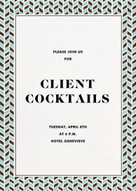 Hand Drawn Chevrons - Cocktail Party Invitation by Paperless Post