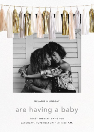 Glimmer Photo - Baby Shower Invitation by CONFETTISYSTEM