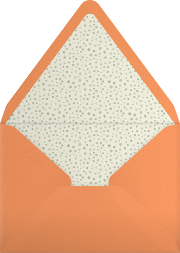 Watercolor Pumpkin Vine Invitation Envelope