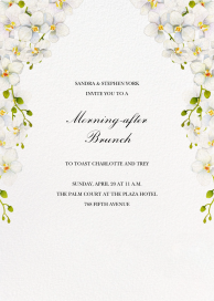 White Orchids - Wedding Weekend Invitation by Felix Doolittle