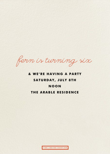 Hopscotch - Birthday Invitation by The Indigo Bunting - Back