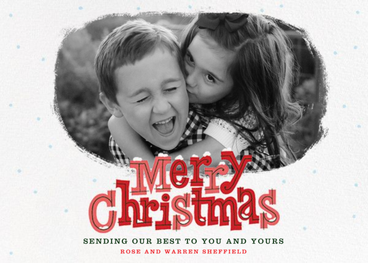 Christmas Snowdrift - Holiday Card by Paperless Post