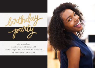 Cabana Birthday (Photo) - Birthday Invitation by Sugar Paper