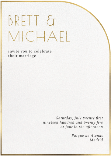Classic Curve - Invitation by Paperless Post