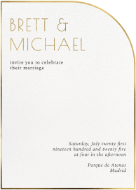 Classic Curve - Wedding Invitation by Paperless Post