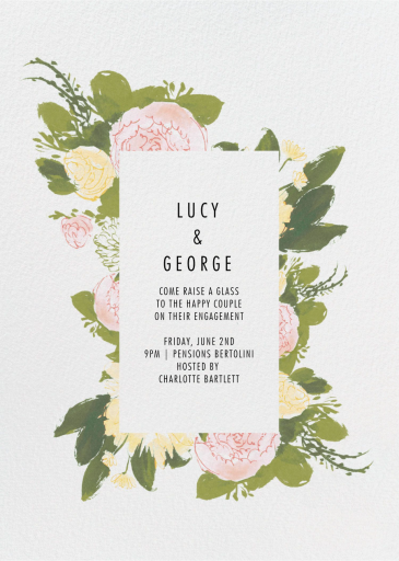 Peony Posy - Invitation by Paperless Post