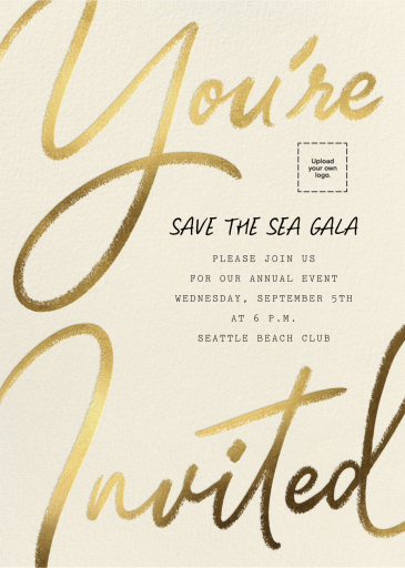 Scribble Script - Fundraiser Invitation by Paperless Post