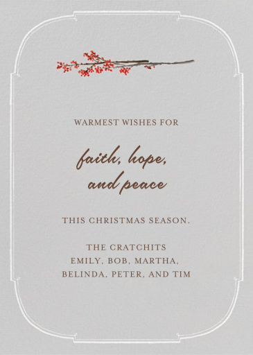 Ming Vase - Holiday Card by Paperless Post - Back