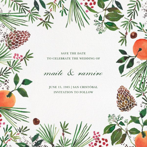 Holiday Market (Square) - Invitation by Happy Menocal