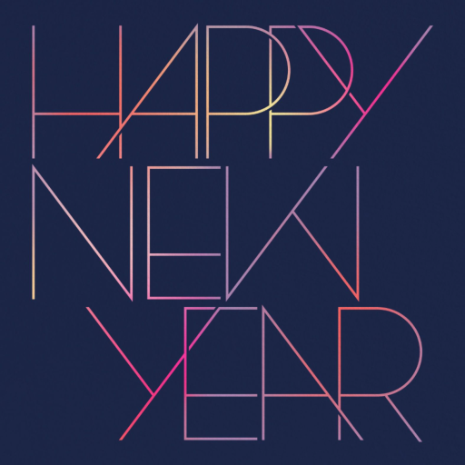 Happy Neon Year - New Year's Card by Paperless Post